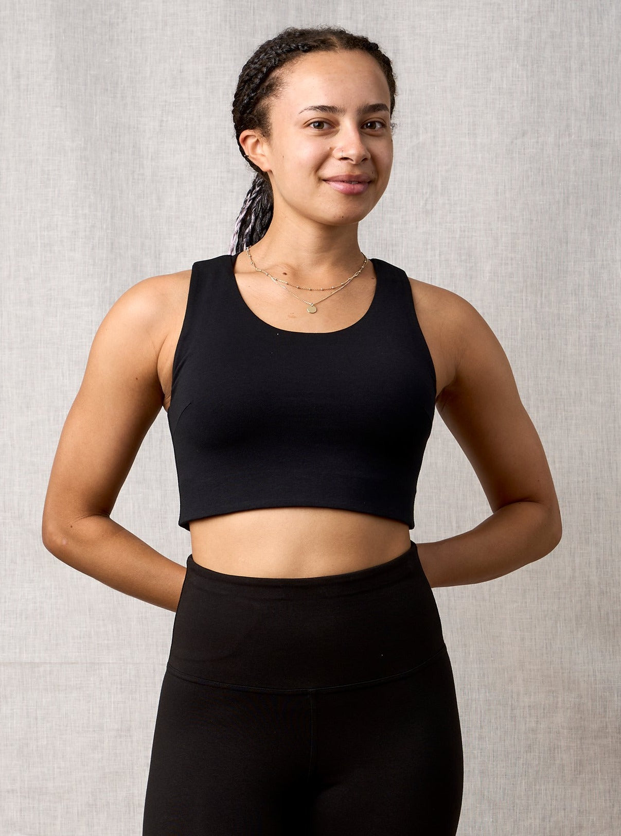 hardbackhollow Crop Top - Black