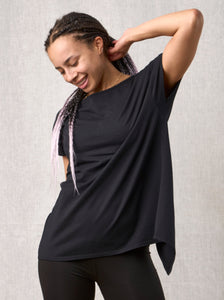 hardbackhollow Open Back T-Shirt - Black