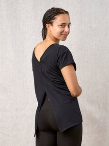 hardbackhollow Open Back T-Shirt - Black