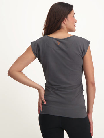 Urban Goddess Asana Tee - Charcoal