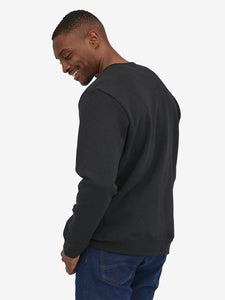 Patagonia Fitz Roy Icon Uprisal Crew Sweatshirt - Ink Black