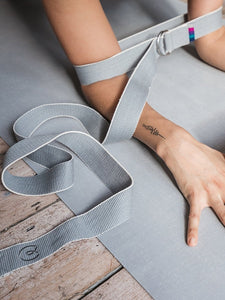hardbackhollow Organic Cotton Chambray D-ring Yoga Belt
