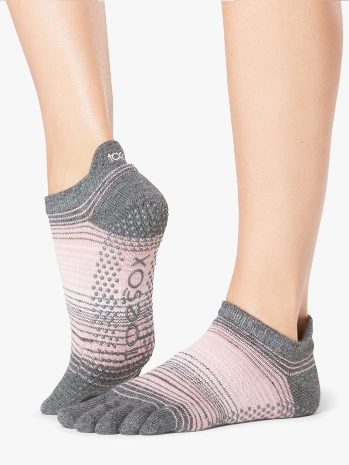 ToeSox Full Toe Low Rise Grip Socks – Flash – Medium – Life