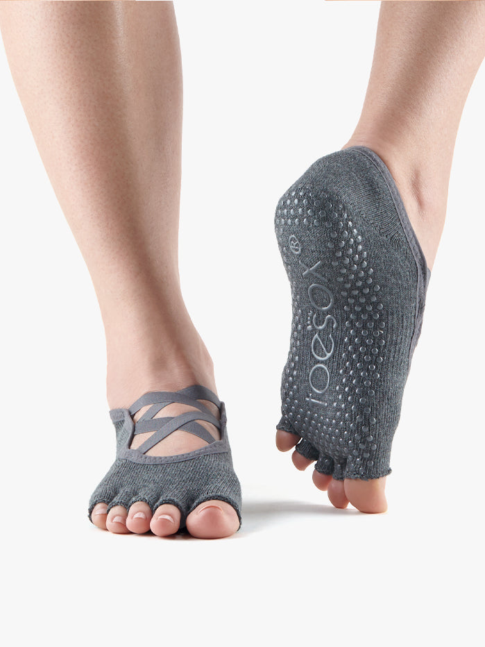 GRIP AND TOES GREY YOGA SOCKS