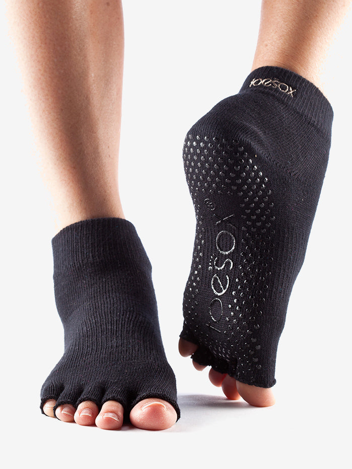 ToeSox Half Toe Ankle - Black – Yogamatters