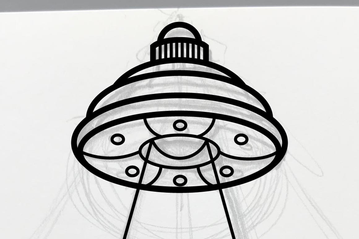 Add details to UFO with Pen Tool