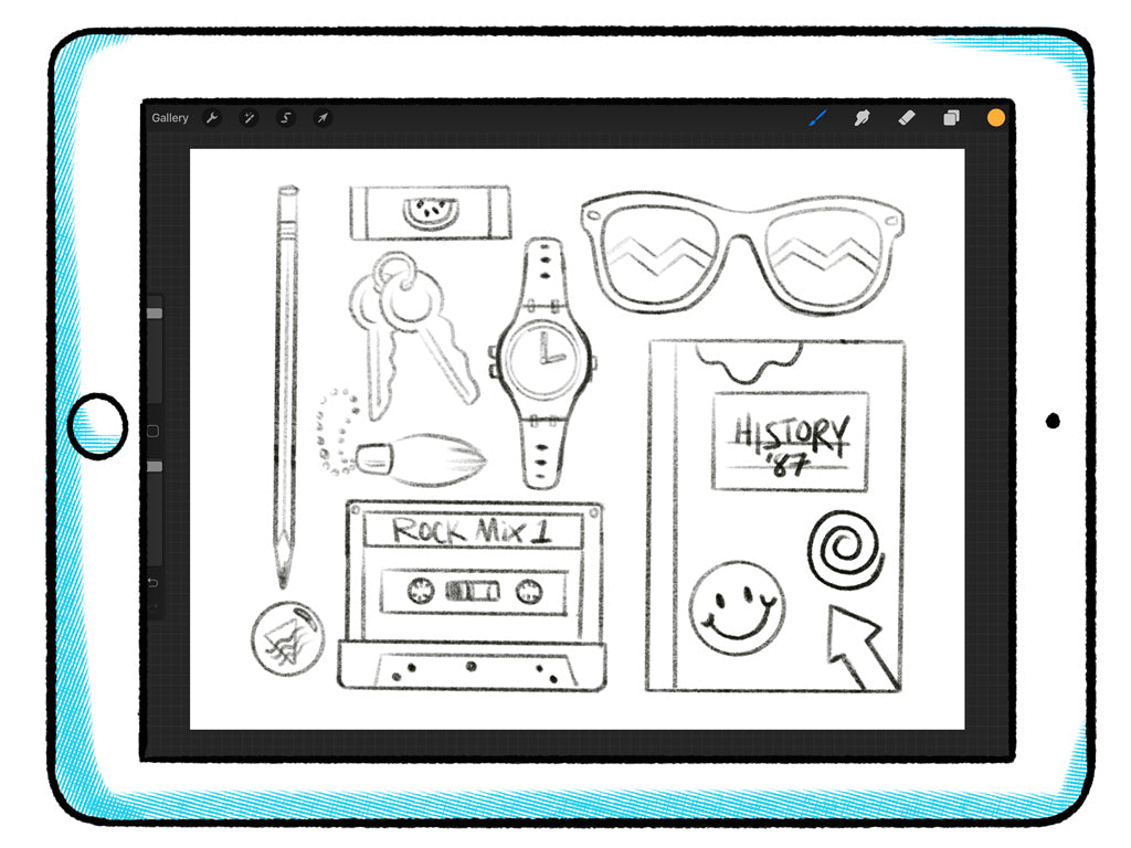 How To Create 80s Style Art In Procreate Retrosupply Co Download brushes fastly right to your ipad. create 80s style art in procreate