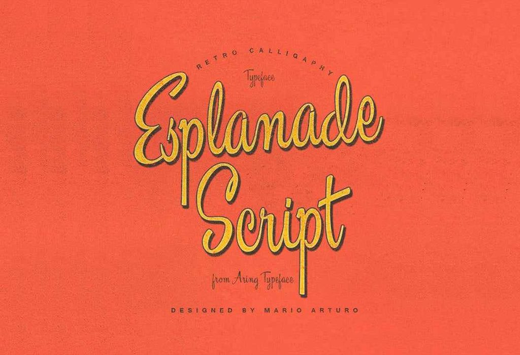 handwriting font 70s 60  Retro RetroSupply Free  and Fonts Co. Vintage