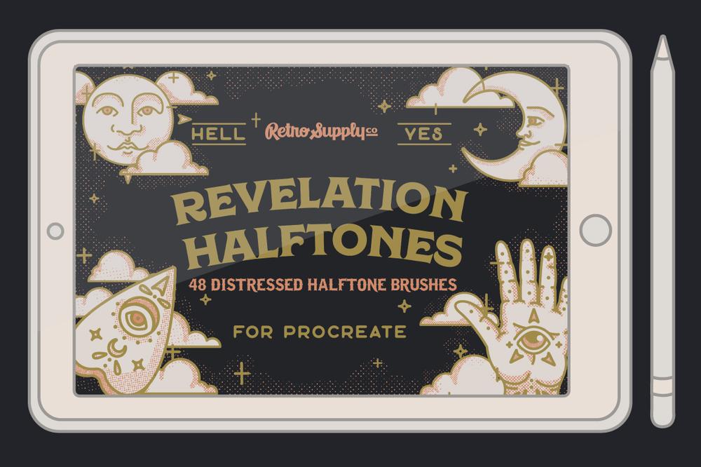  RetroSupply: Revelation Halftones Pinceaux Procréer 