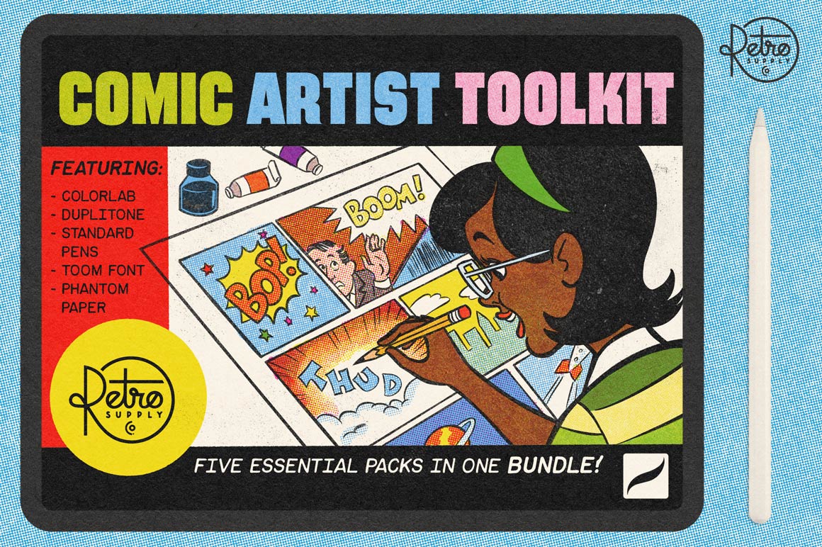 Comic Illustration Sets and Supplies