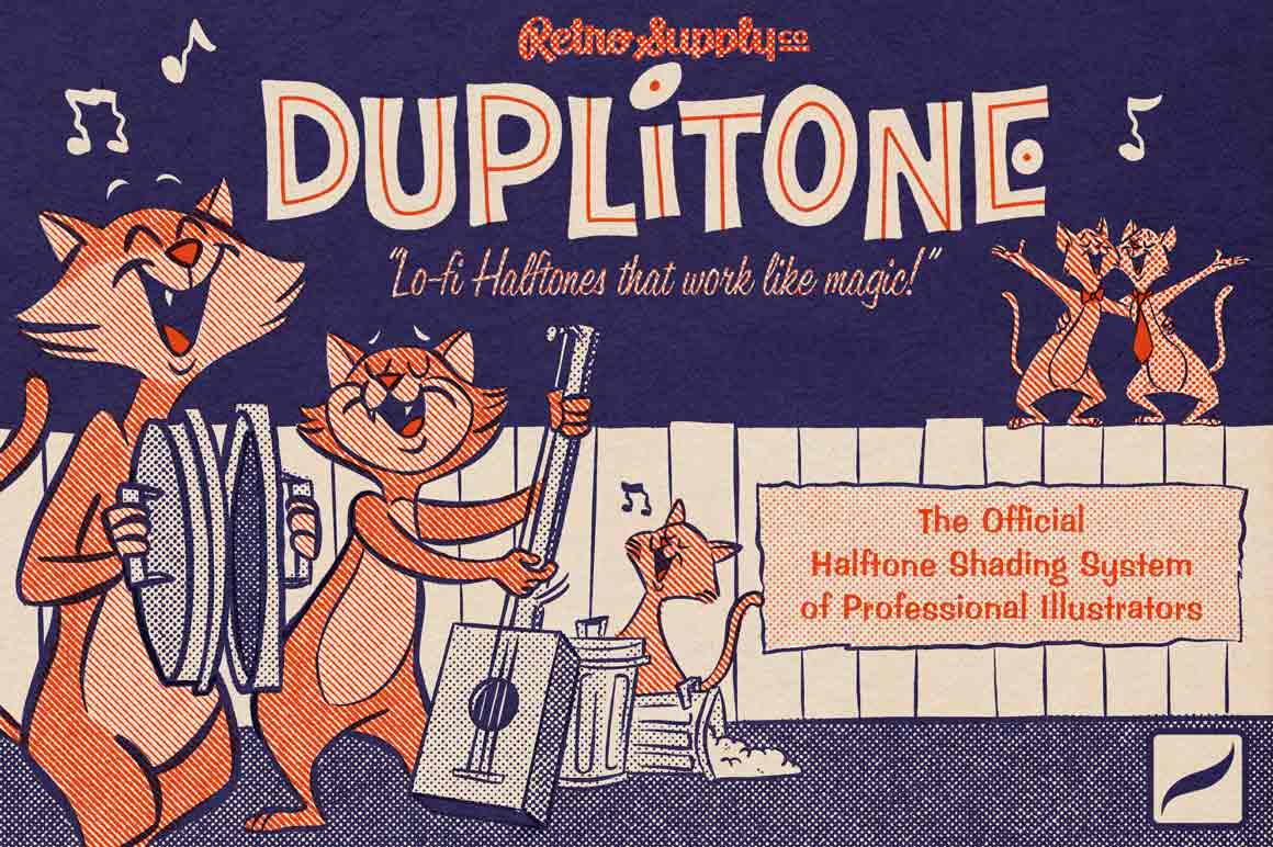 Image of DupliTone Halftone Brushes for Procreate