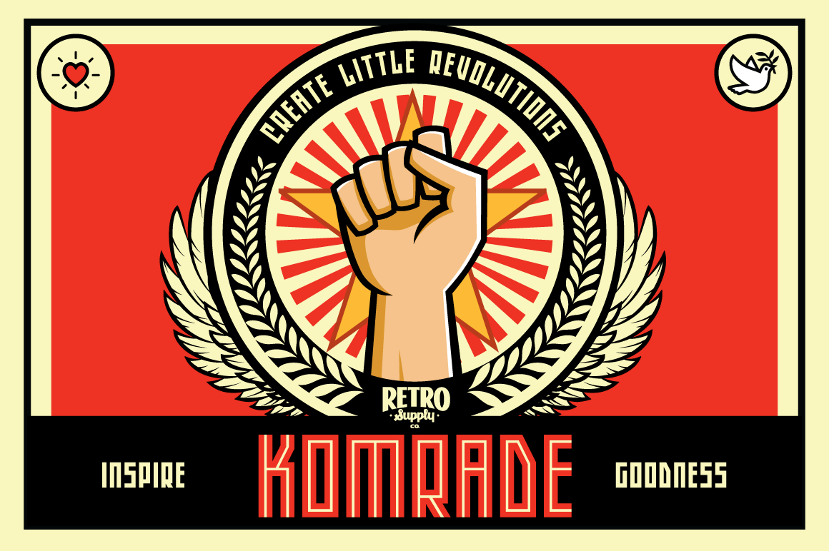 Komrade Font - RetroSupply Co.