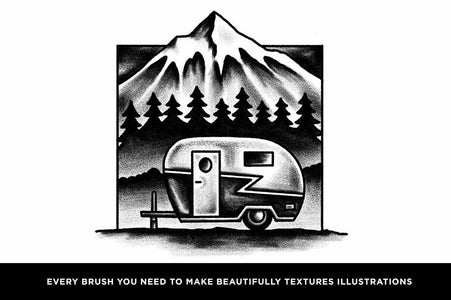 The Classic Procreate Illustration Brush Pack featuring Sam Larson Procreate Brushes RetroSupply Co. 