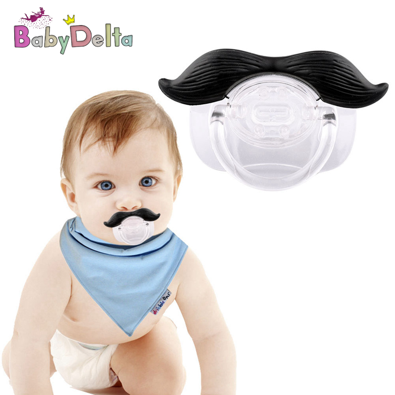 mustache pacifier