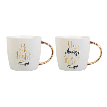 'Mr. & Mrs. Right' Mug Set