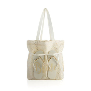 Bride Flip Flop Tote Bag Set