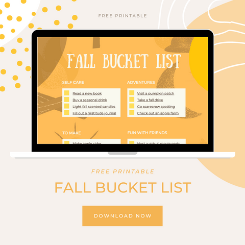 Free Printable: Fall Bucket List