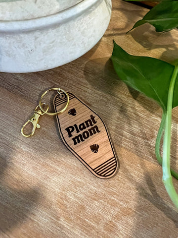 Plant Mom Keychain