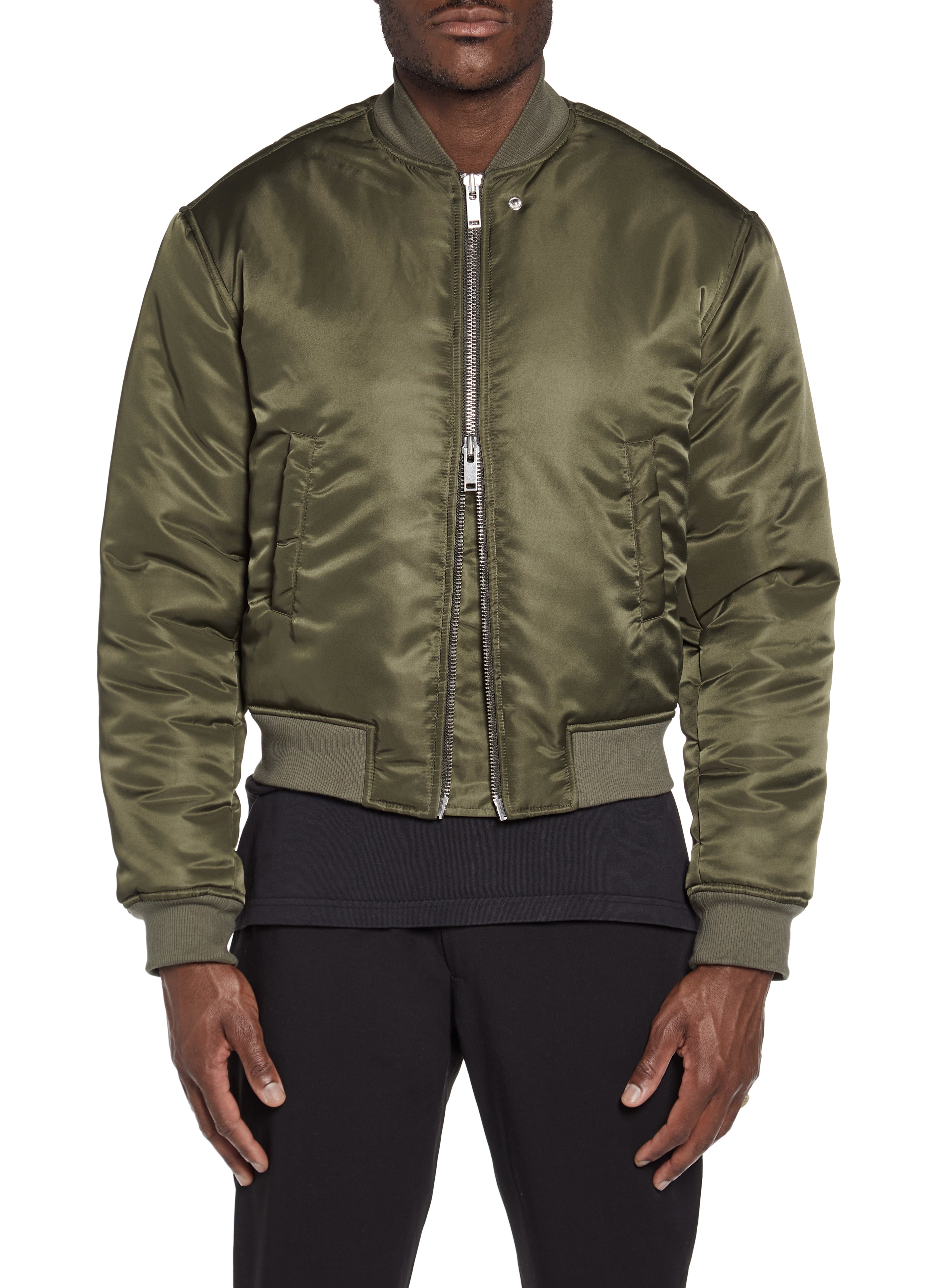 OLIVE BOMBER JACKET – COOBA