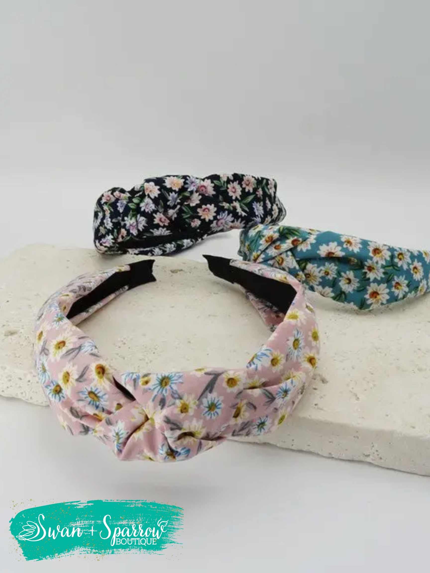 Flower Print Knotted Headband
