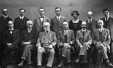 Madeline Linford with her colleagues at the Manchester Guardian.