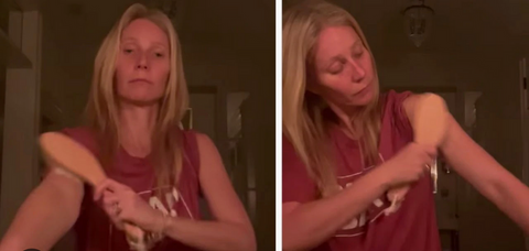 Gwyneth Paltrow muestra su rutina de desintoxicación con cepillado corporal y sus fans están encantados  La estrella compartió un vídeo de su "cepillado corporal" durante una peculiar rutina de desintoxicación.
