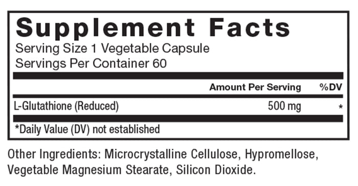 Ingredients You Can Trust: No Artificial Colors, No Artificial Flavors, No Gelatin, No Sugar, No Artificial Sweeteners, No Preservatives. Serving Size 1 Tablet, Servings Per Container 100 Tablets. Amount Per Serving, %DV, L-Glutamine 1000 mg*. *Daily Value (DV) not established, Other Ingredients: Hydroxypropyl Cellulose, Stearic Acid, Croscarmellose Sodium, Silicon Dioxide, Vegetable Magnesium Stearate, Hypromellose, Glycerin.