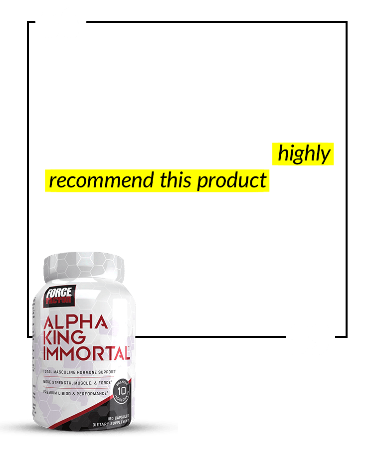 I have more energy and endurance. My muscle mass has drastically increased, and my body fat has decreased. I highly recommend this product to any male who wants to change his body composition, energy, and endurance! – Big T.