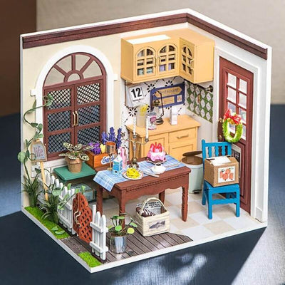 miniature dollhouse rooms