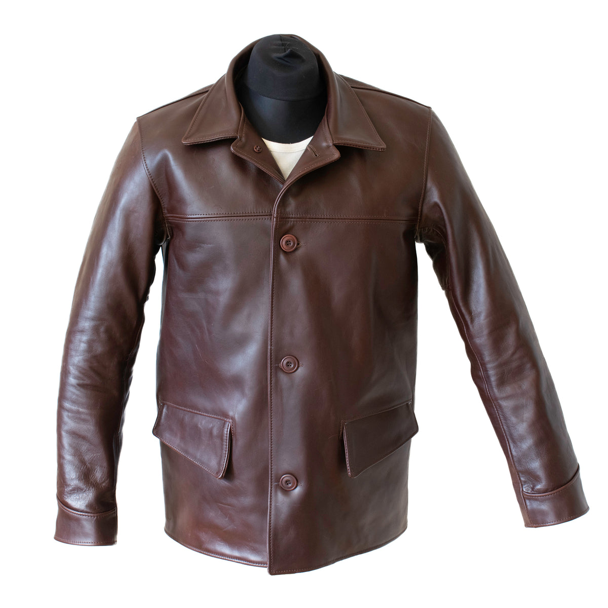 budspool FAUX LEATHER CAR COAT レザージャケット | ejequine.co.uk