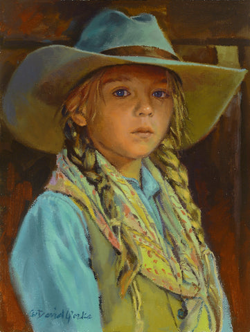 Painting of Young Girl by David Yorke