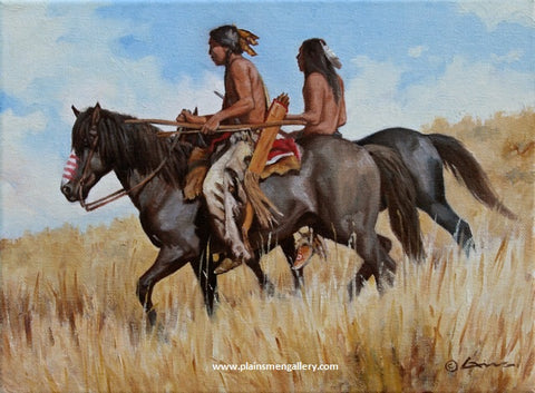 "The Hunters" painting by Steven Lang