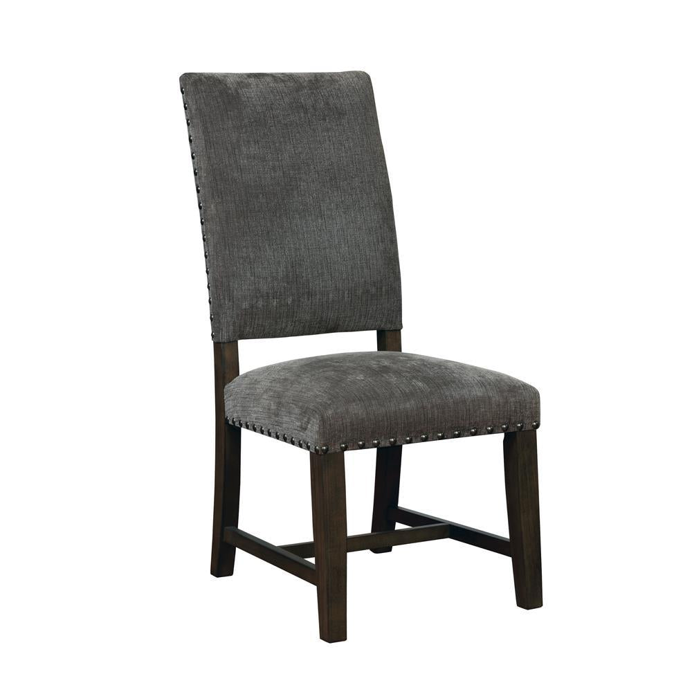 Set of 2 Twain Warm Grey Upholstered Side Chairs