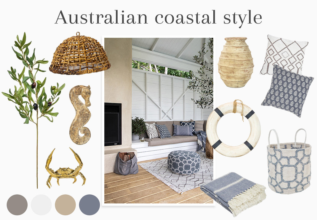 Australian coastal style mood board