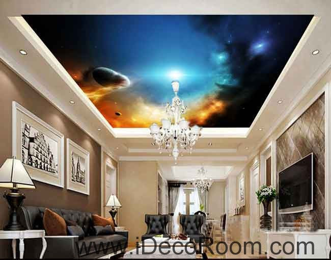 Star Light Planets Wallpaper Wall Decals Wall Art Print Business