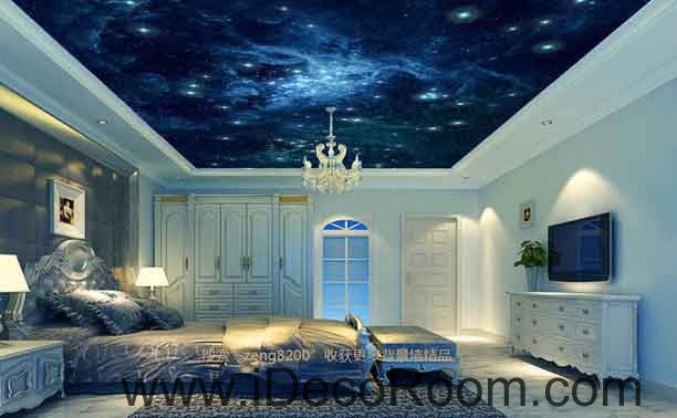 Galaxy Star Sky Wallpaper Wall Decals Wall Art Print Business Kids Wall Paper Nursery Mural Home Decor Removable Wall Stickers Ceiling Decal