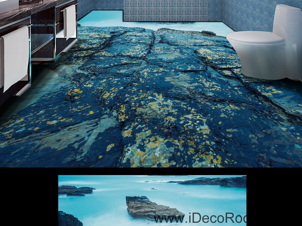 mountain rock clouds fog 00042 floor decals 3d wallpaper wall