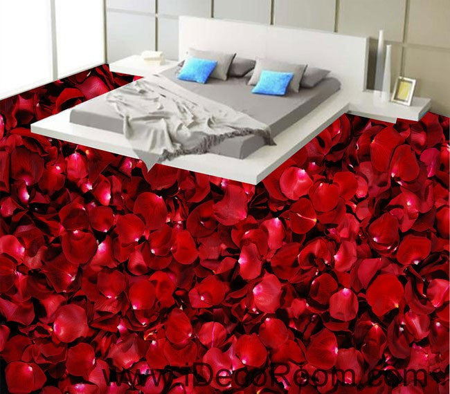  Red  Roses  Lover Wedding Decor  Gift 00050 Floor Decals 3D 