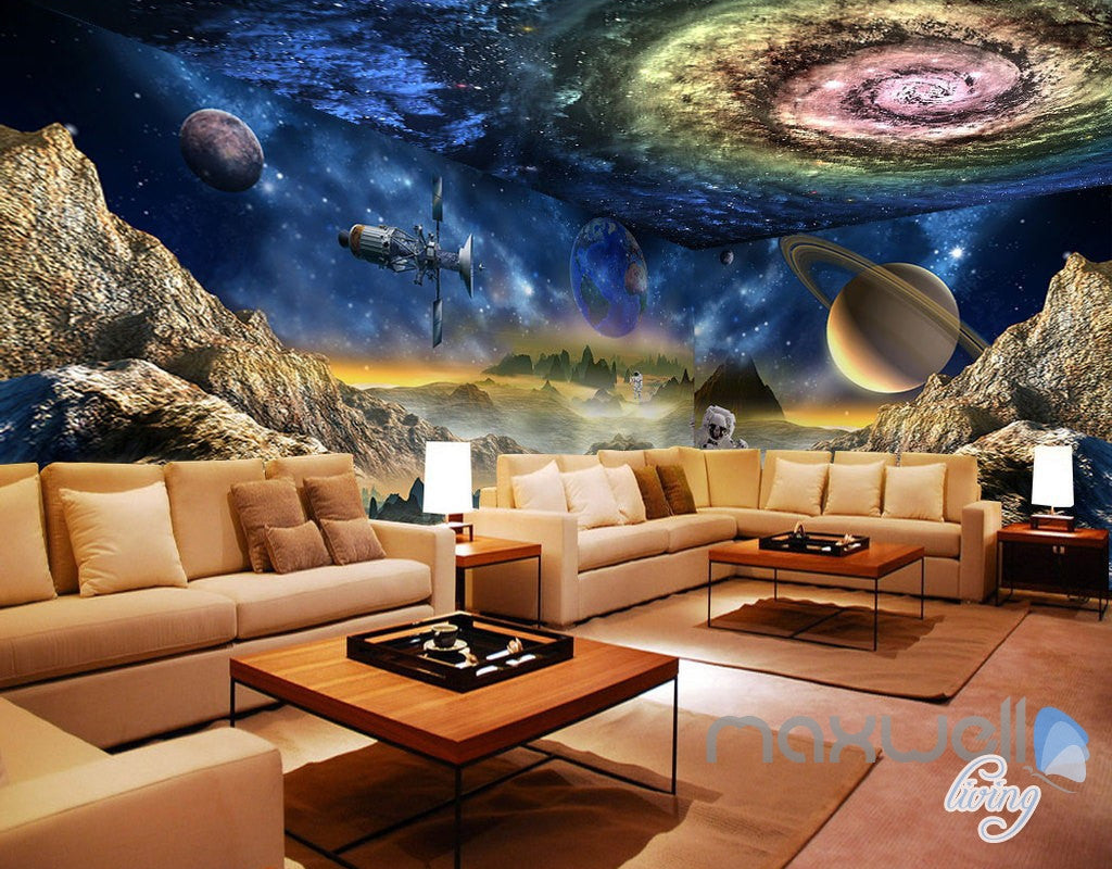 3D Galaxy Swirl Space Explore Science Entire Living Room Wallpaper Wal –  IDecoRoom