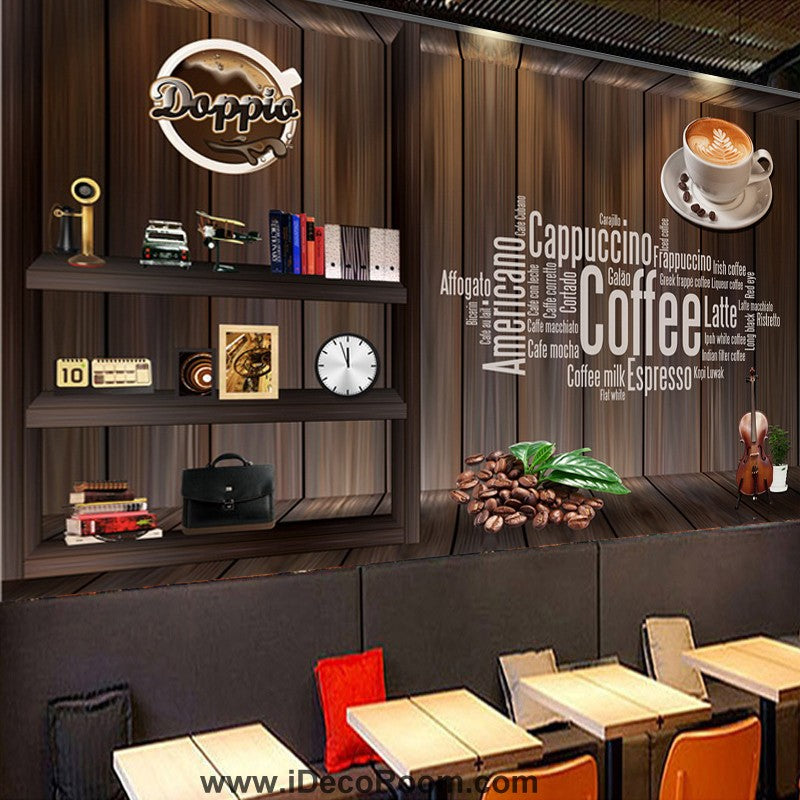 Coffee shop Wallpaper Coffee Club Cafe Wall Murals IDCWP ...