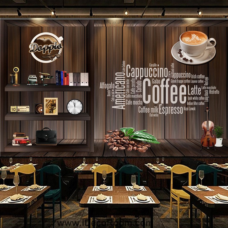 Coffee shop Wallpaper Coffee Club Cafe Wall Murals IDCWP 