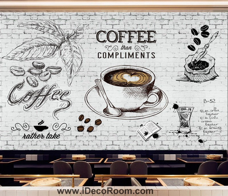 Mystic Walls MWZ2999 Coffee Shop Cup Jug Chocolates HD 3D Wallpaper for Cafe  Restaurant Cafeteria4 ft x 3 ft  122 cm x 91 cm  Amazonin Home  Improvement