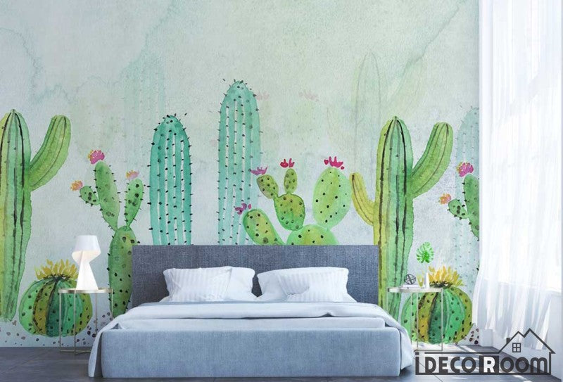 Modern minimalist plant cactus wallpaper wall murals IDCWP-HL-000361 ...