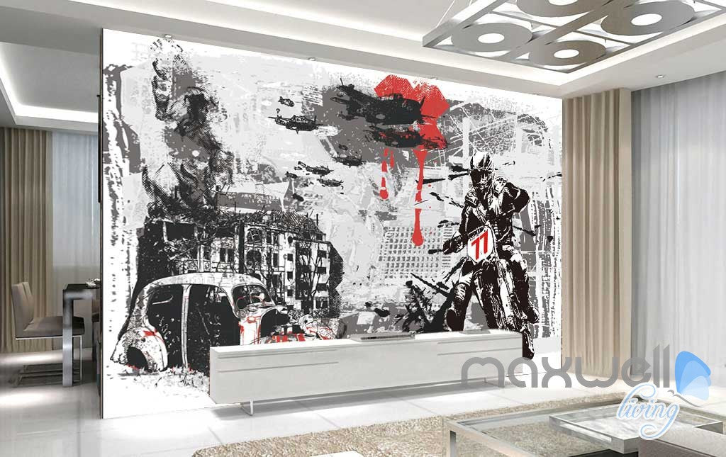 35 Gambar Wallpaper Black and White Murals terbaru 2020