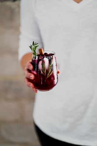 Cranberry holiday cocktail 