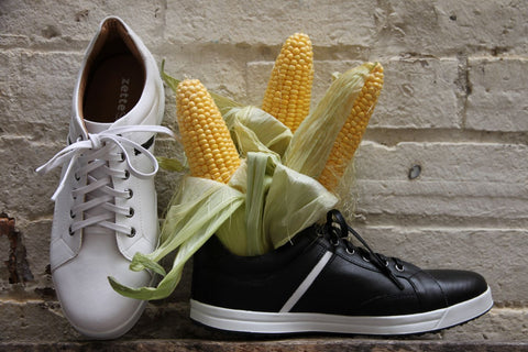 Ciaran Corn Leather sneakers by Zette Shoes