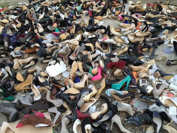 shoes in landfill 