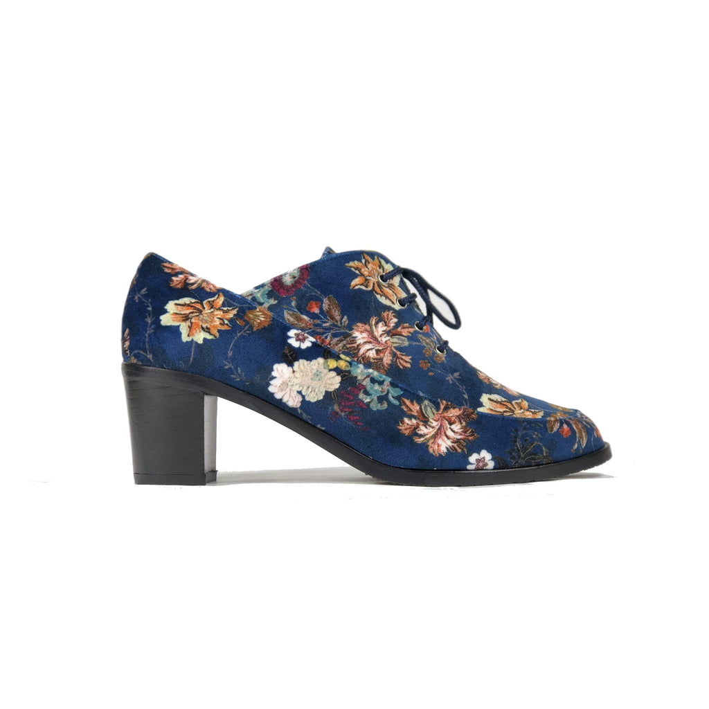 floral blue heels
