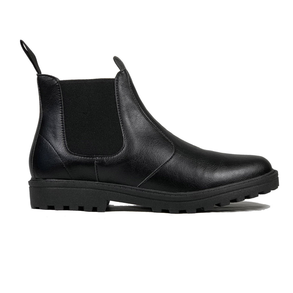 vegan black chelsea boots