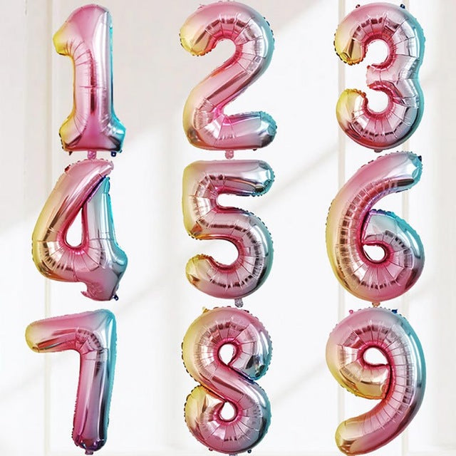 number balloons store